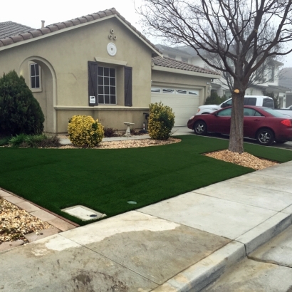 Artificial Grass Installation Ceres, California Landscaping, Front Yard Design