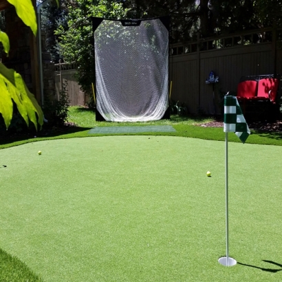 Synthetic Lawn Crows Landing, California Office Putting Green, Backyard Makeover