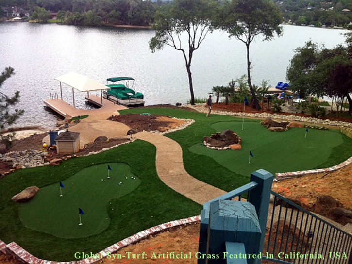 Fake Grass Carpet Salida, California Putting Green, Backyard Landscape Ideas