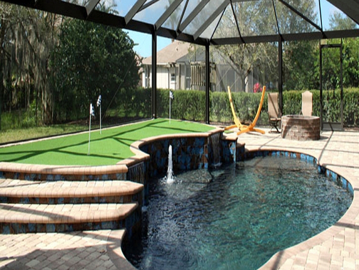 Faux Grass West Modesto, California Outdoor Putting Green, Backyard Garden Ideas