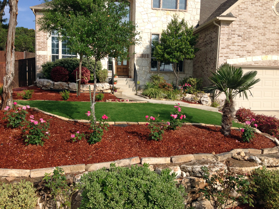Green Lawn Denair California Landscape, Front Lawn Landscaping Ideas Without Grass